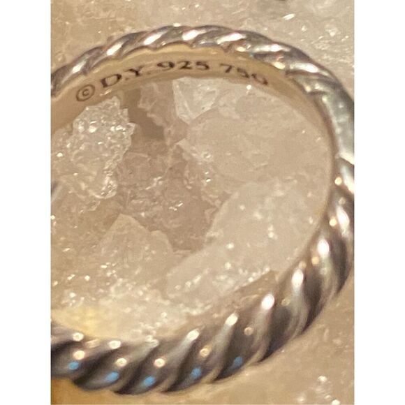 EUC Authentic David Yurman Nobelesse Citrine 18kt Gold & 925 SilveRing Size 4.75 - Picture 10 of 12